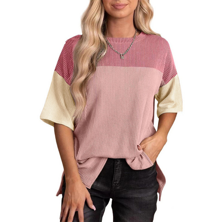 Brynue Casual Loose Fit Striped Summer Top
