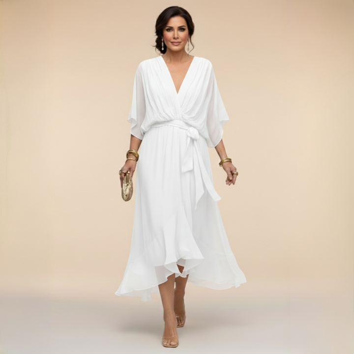 Monica V-Neck Flow Dress