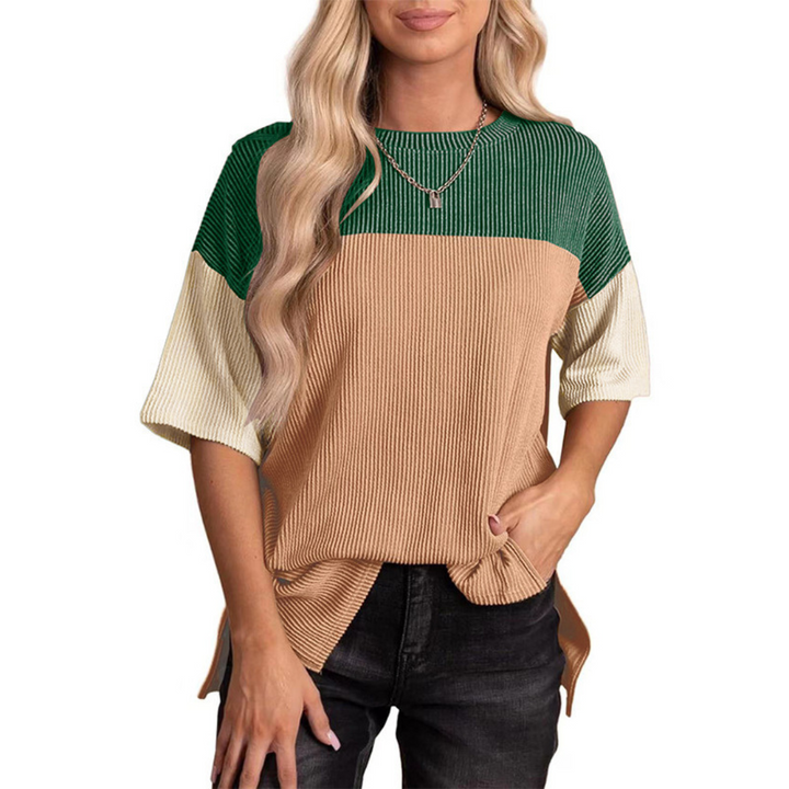 Brynue Casual Loose Fit Striped Summer Top