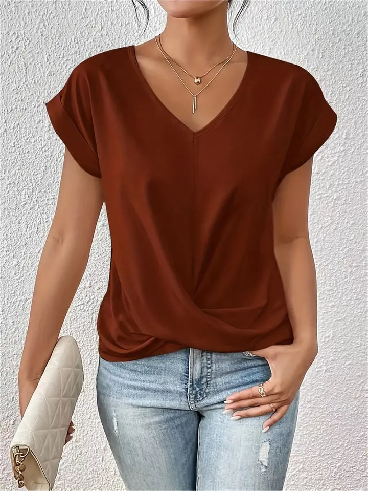 Belle The Stylish V-Neck Top