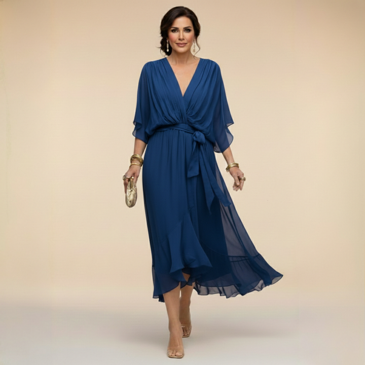 Monica V-Neck Flow Dress