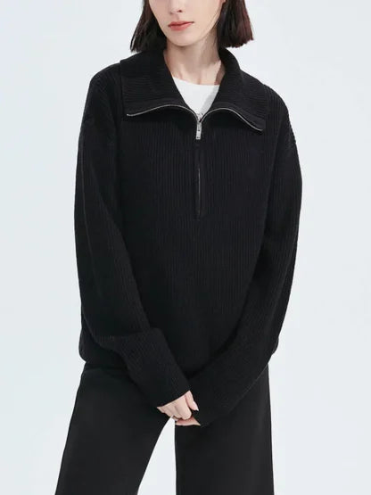 Elodie Comfy Half-Zip Sweater