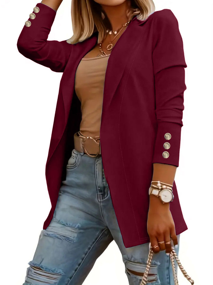 Odin Casual Long Sleeve Open Front Blazer