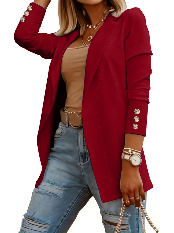 Odin Casual Long Sleeve Open Front Blazer