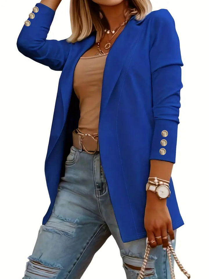 Odin Casual Long Sleeve Open Front Blazer