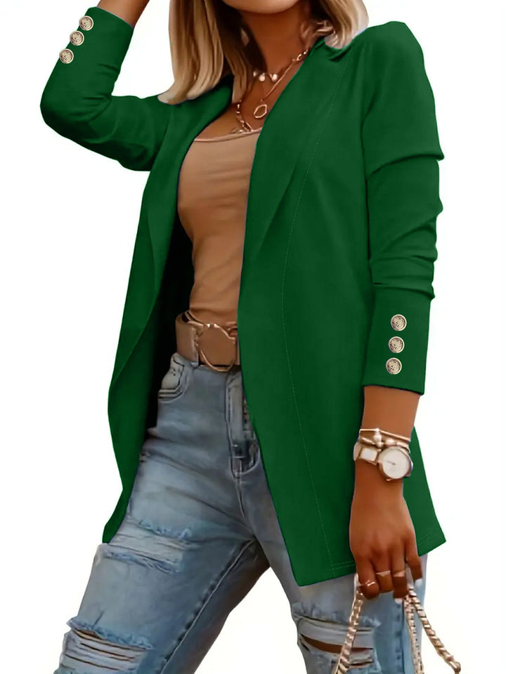 Odin Casual Long Sleeve Open Front Blazer