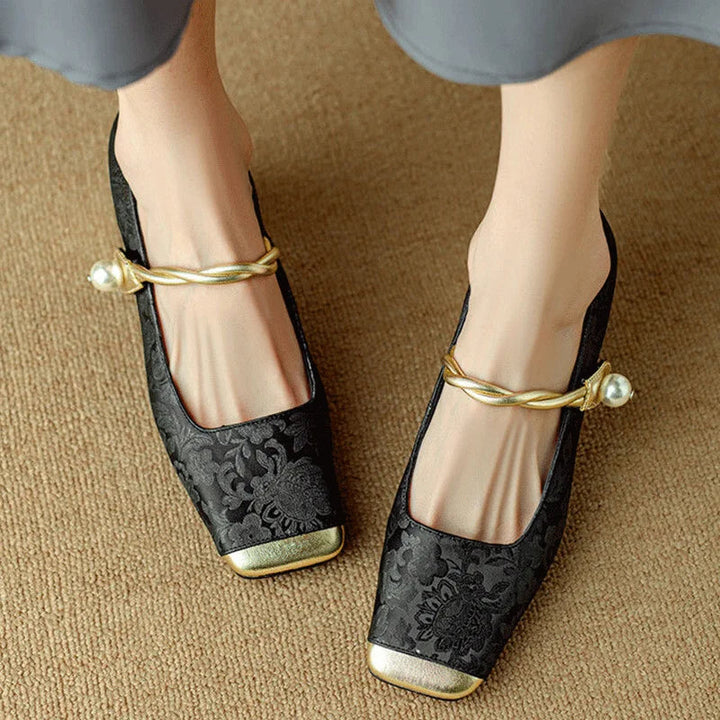 Elara Embossed Heels