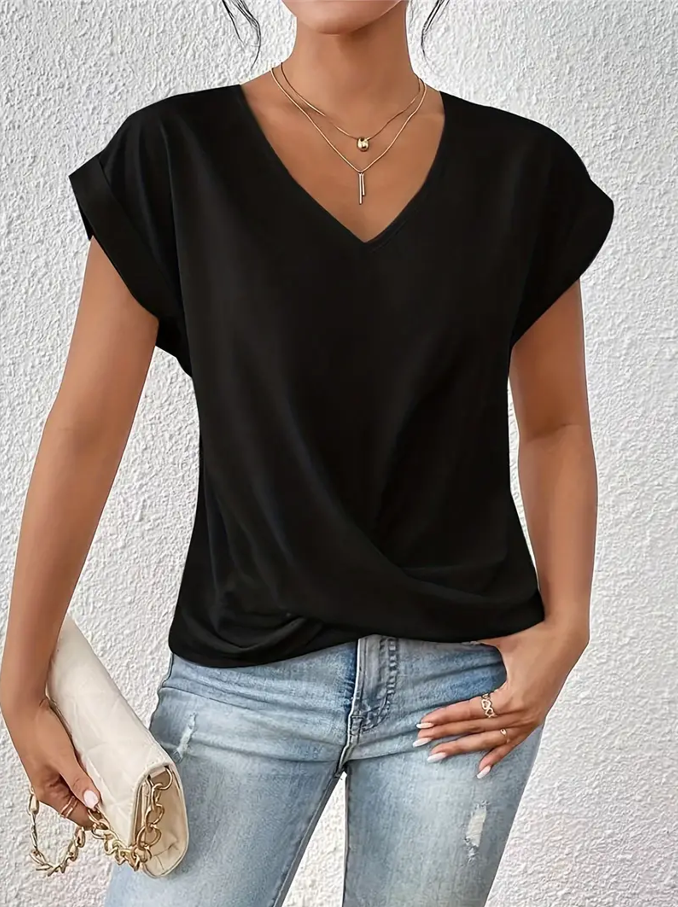 Belle The Stylish V-Neck Top