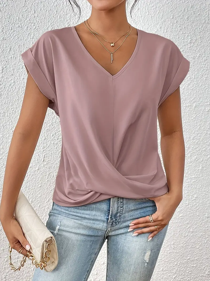 Belle The Stylish V-Neck Top