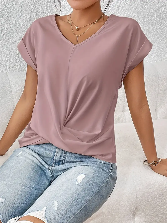 Belle The Stylish V-Neck Top