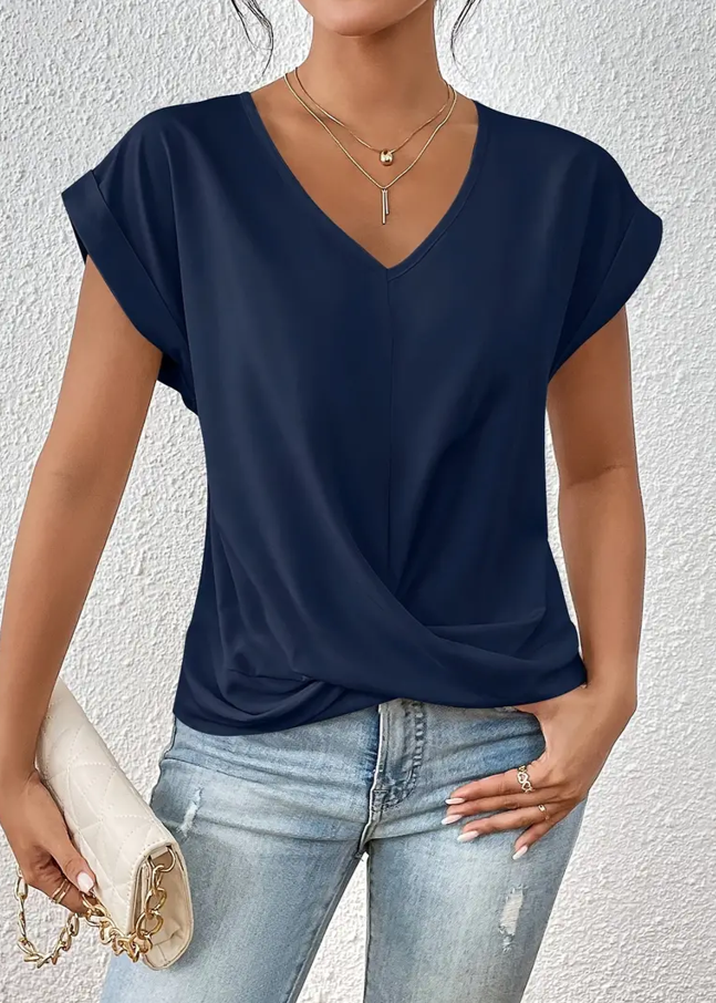 Belle The Stylish V-Neck Top