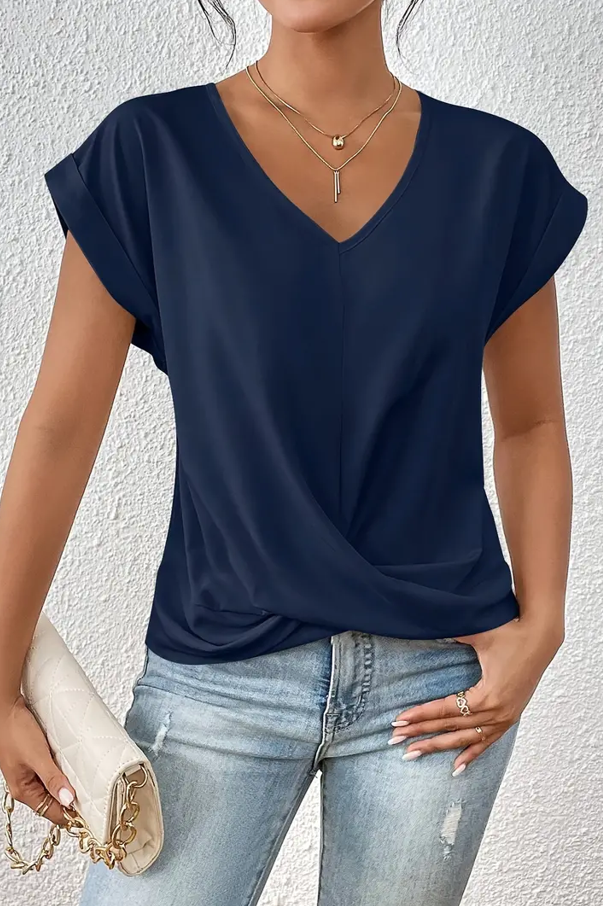 Belle The Stylish V-Neck Top
