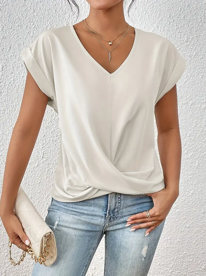 Belle The Stylish V-Neck Top