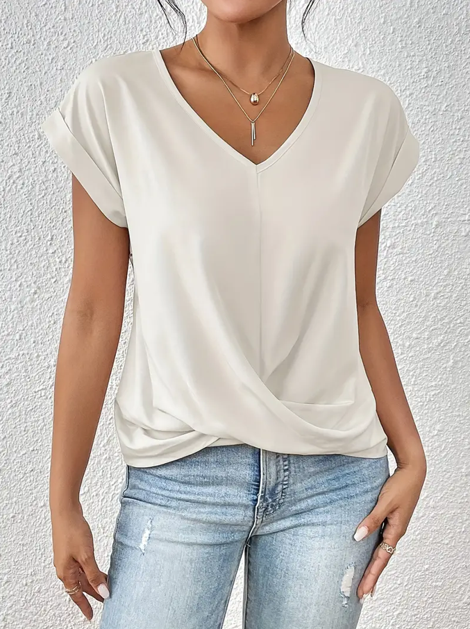 Belle The Stylish V-Neck Top