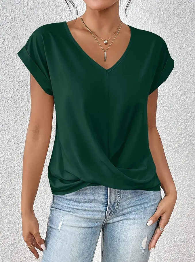 Belle The Stylish V-Neck Top