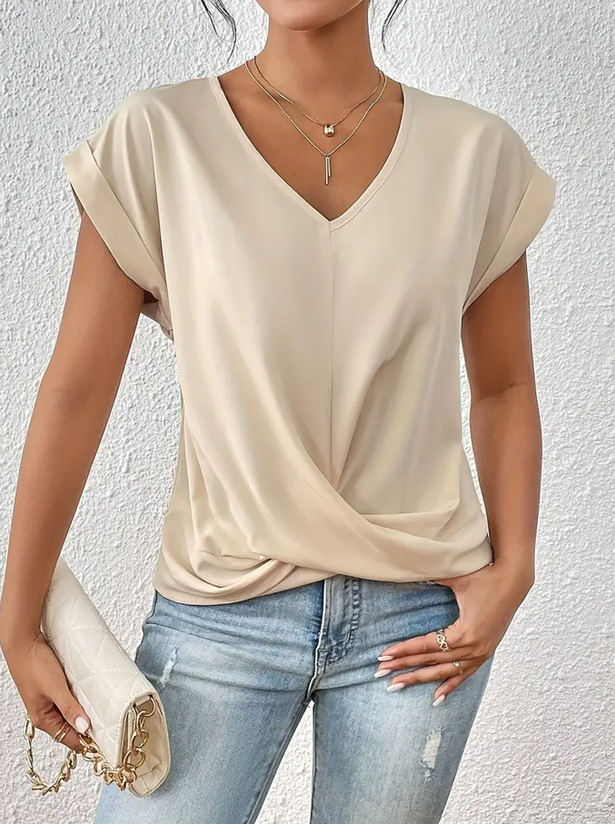 Belle The Stylish V-Neck Top