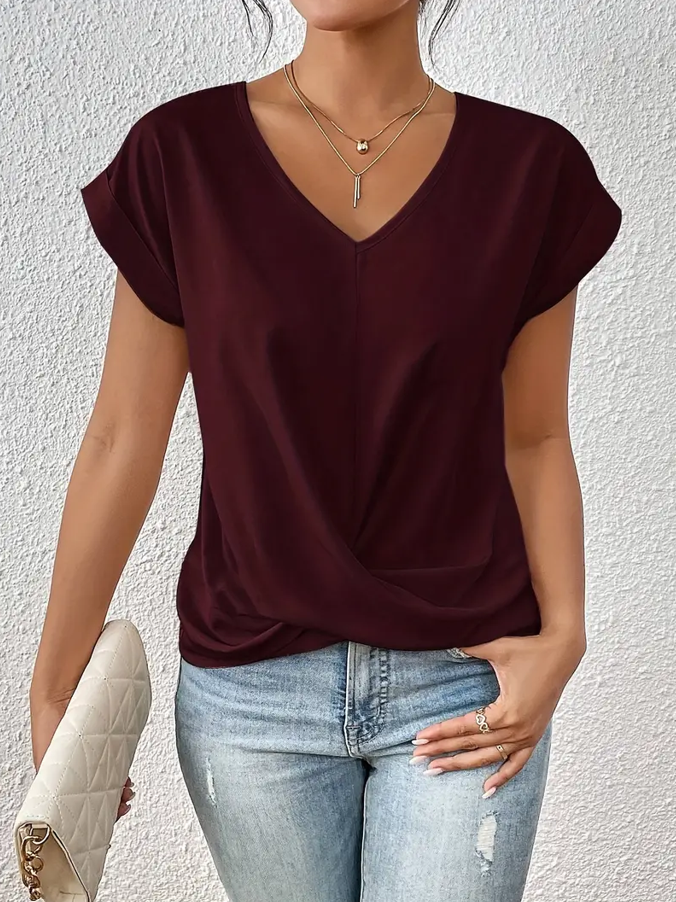 Belle The Stylish V-Neck Top