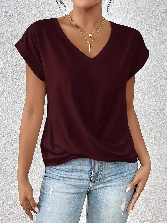 Belle The Stylish V-Neck Top