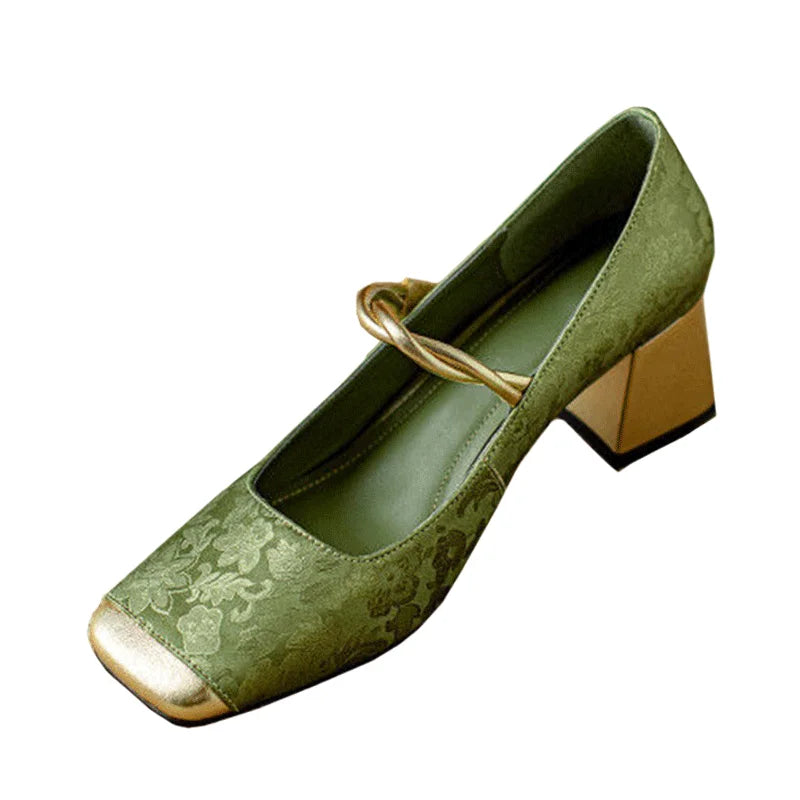 Elara Embossed Heels
