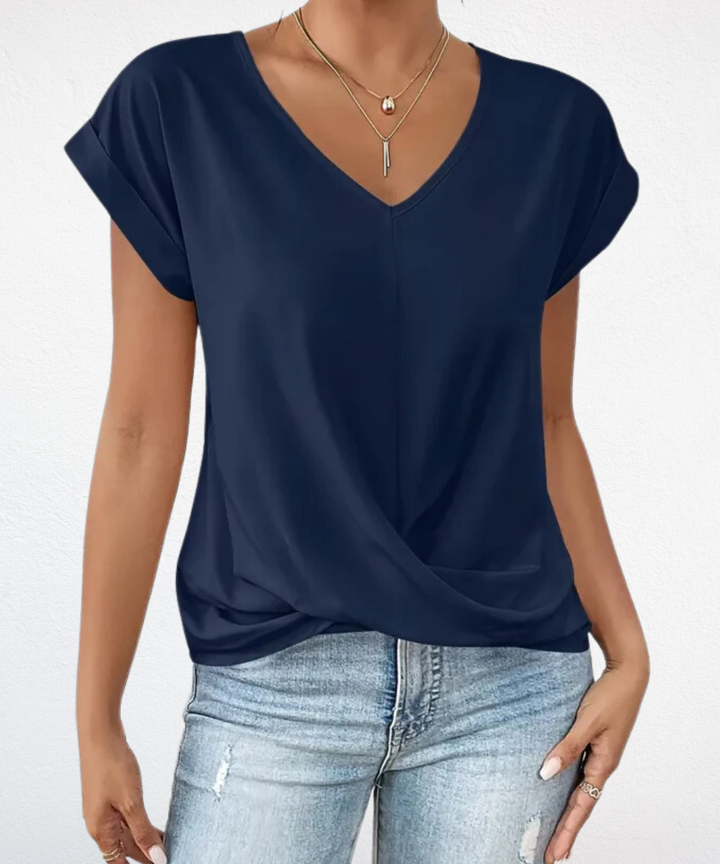Belle The Stylish V-Neck Top