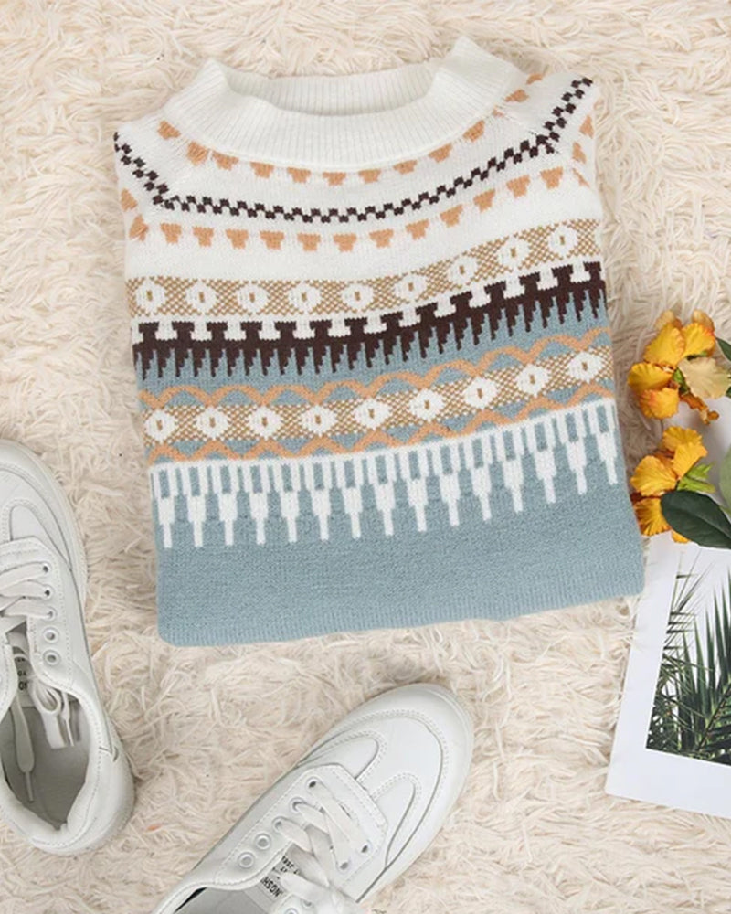 Avery Fair Isle Knit Sweater