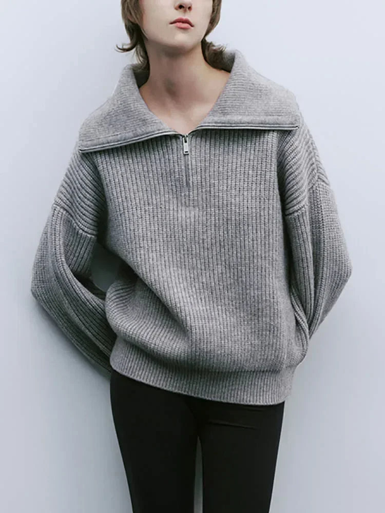 Elodie Comfy Half-Zip Sweater