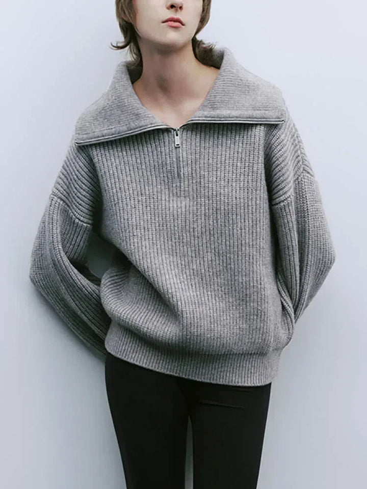 Elodie Comfy Half-Zip Sweater