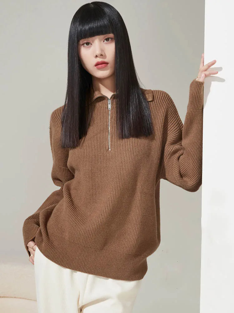 Elodie Comfy Half-Zip Sweater