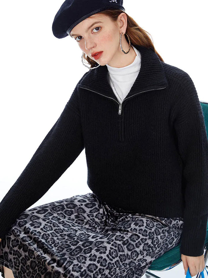 Elodie Comfy Half-Zip Sweater
