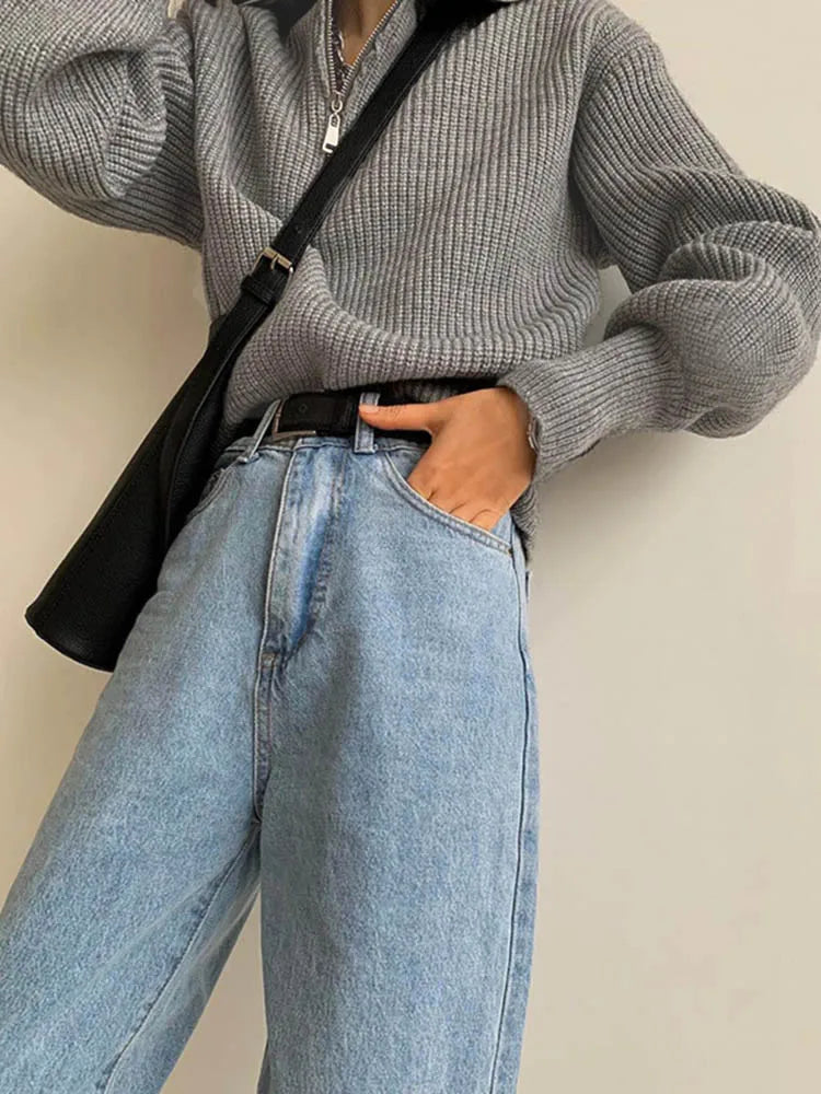 Elodie Comfy Half-Zip Sweater