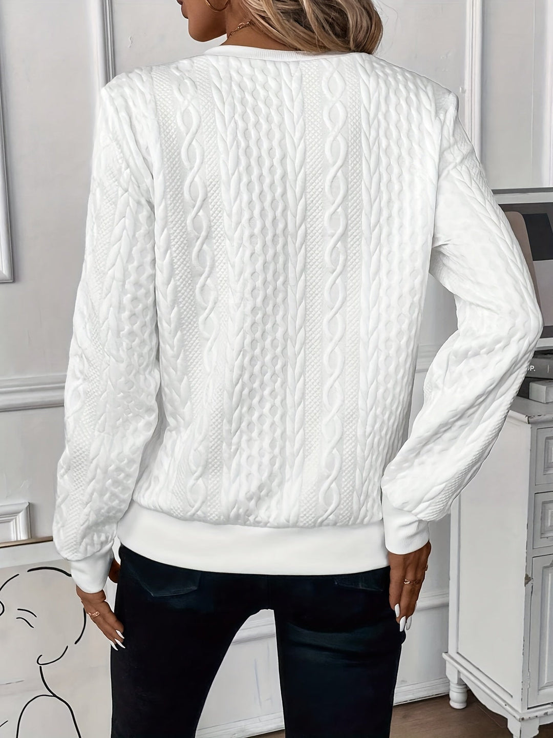 Emma Elegant Quarter-Zip Sweater