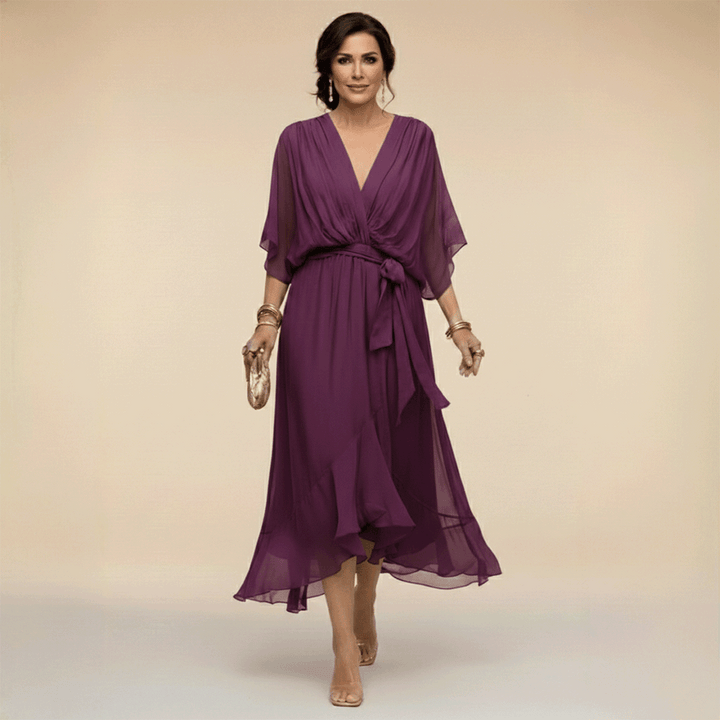 Monica V-Neck Flow Dress