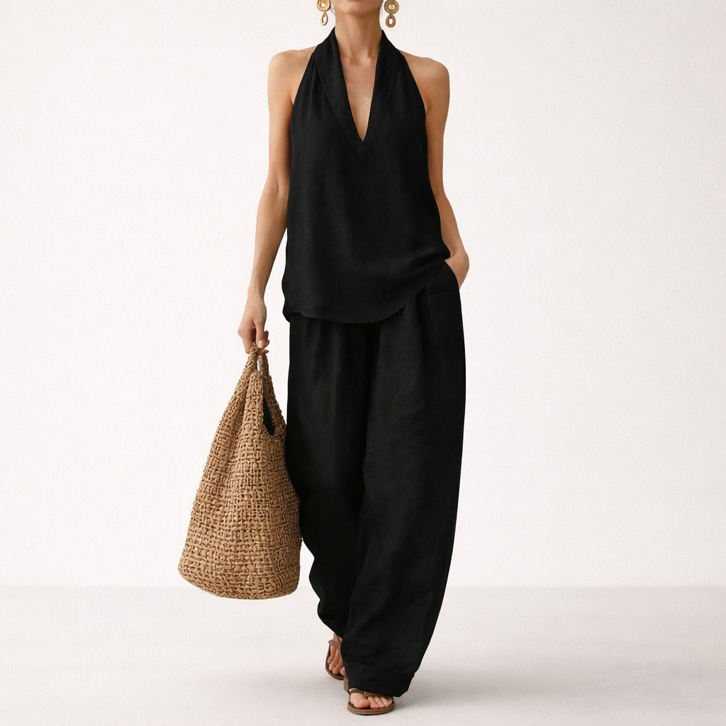Serelle Linen Two-Piece Set