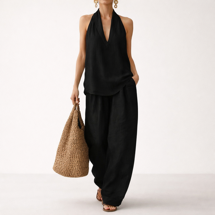 Serelle Linen Two-Piece Set