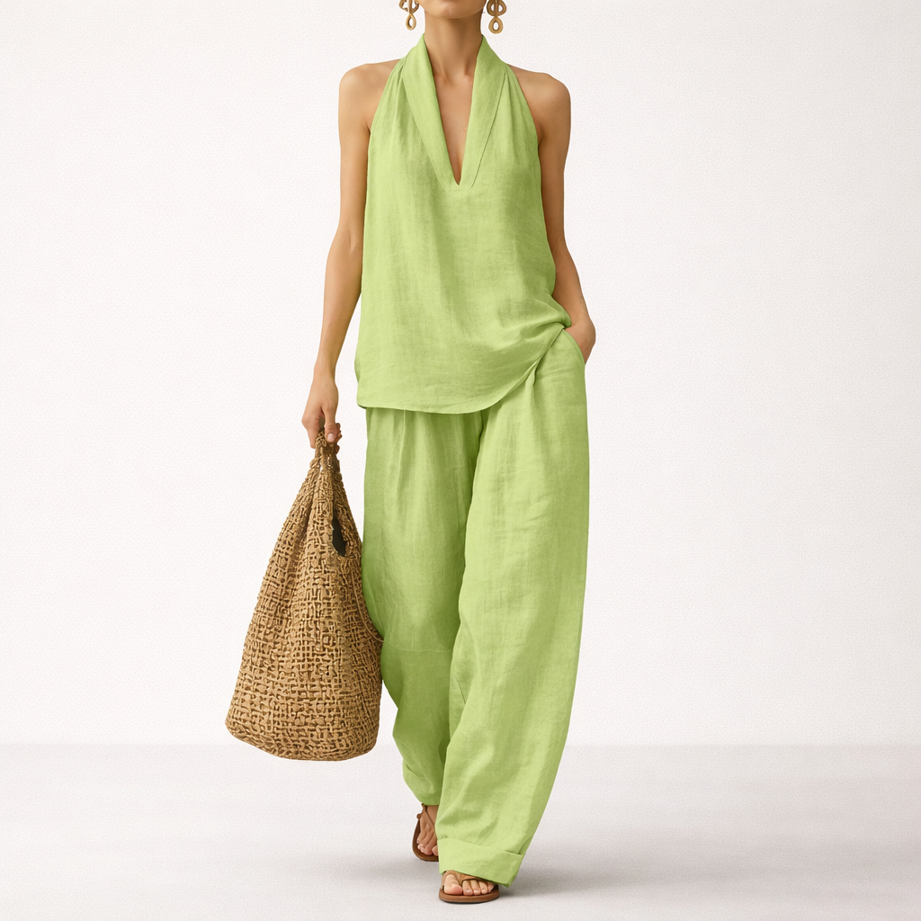 Serelle Linen Two-Piece Set