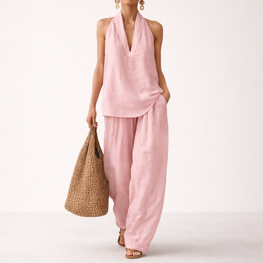 Serelle Linen Two-Piece Set