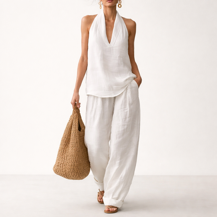 Serelle Linen Two-Piece Set